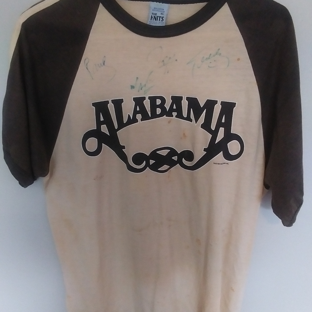 Alabama Band t-shirt 1981 *AUTOGRAPHED*